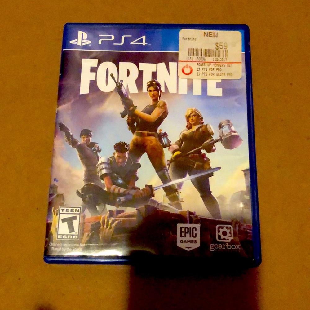 Rare Fortnite disc for ps4